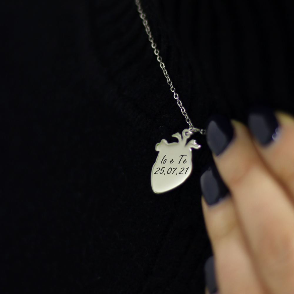 Collana Cuore Anatomico Personalizzata