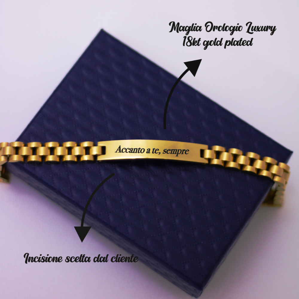 Bracciale Personalizzato Maglia Orologio Luxury