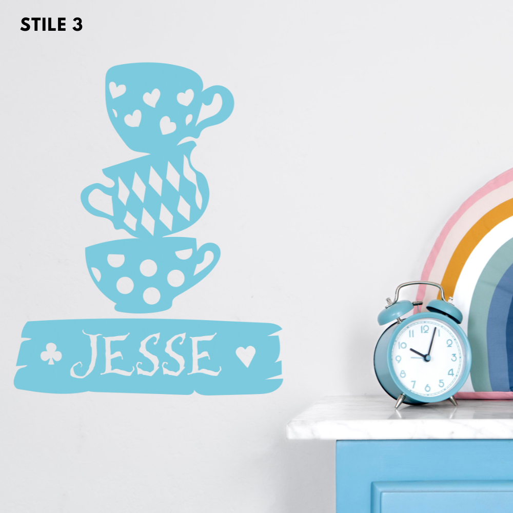 Nome Alice In Wonderland Personalizzato In Legno