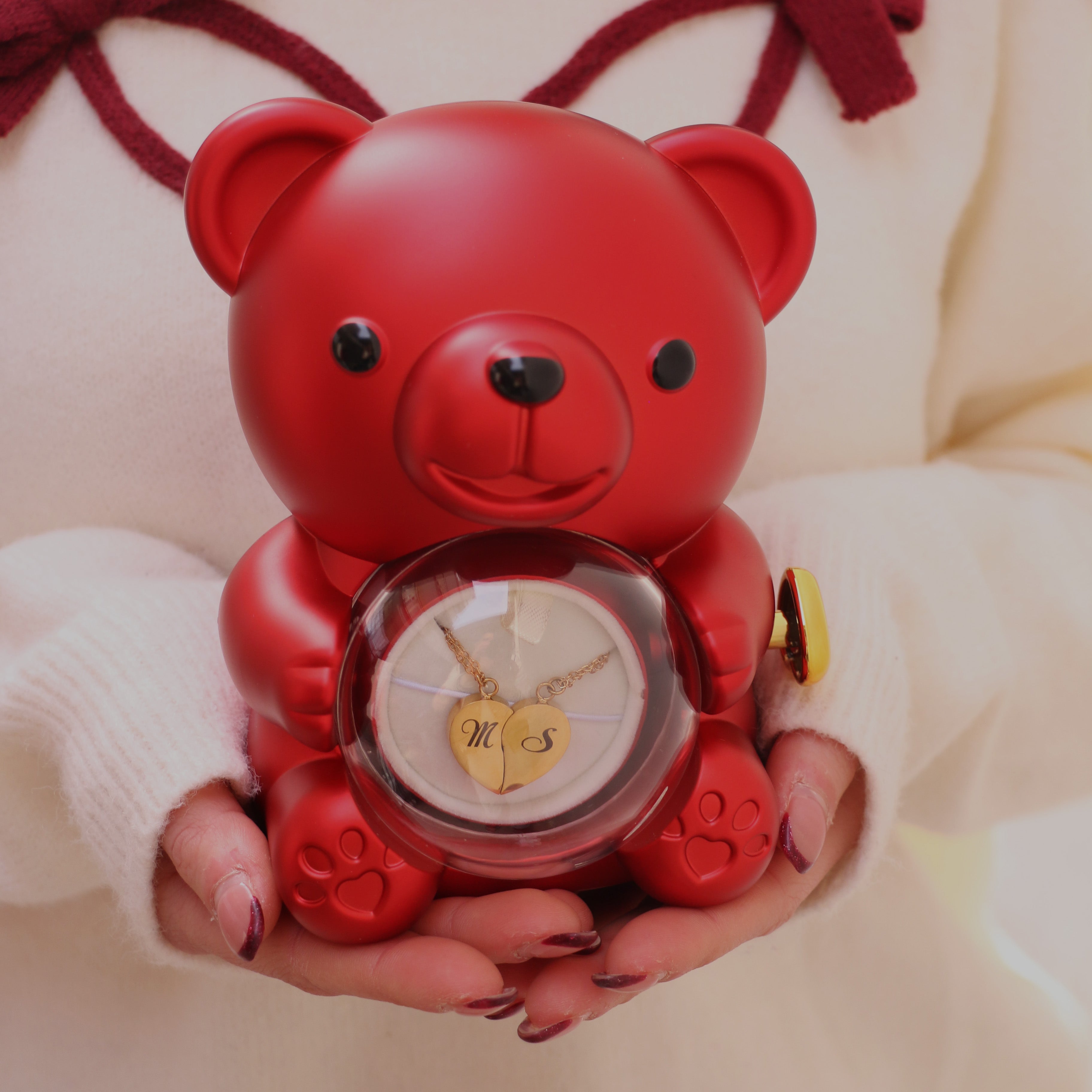 Collana Cuore Spezzato Personalizzata (2 Catenine)