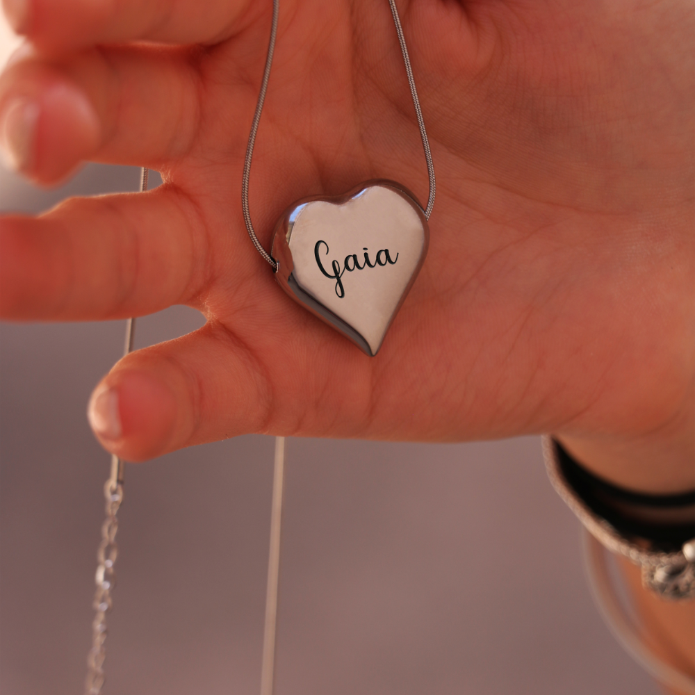 Collana Cuore Mio Con Incisione Personalizzata