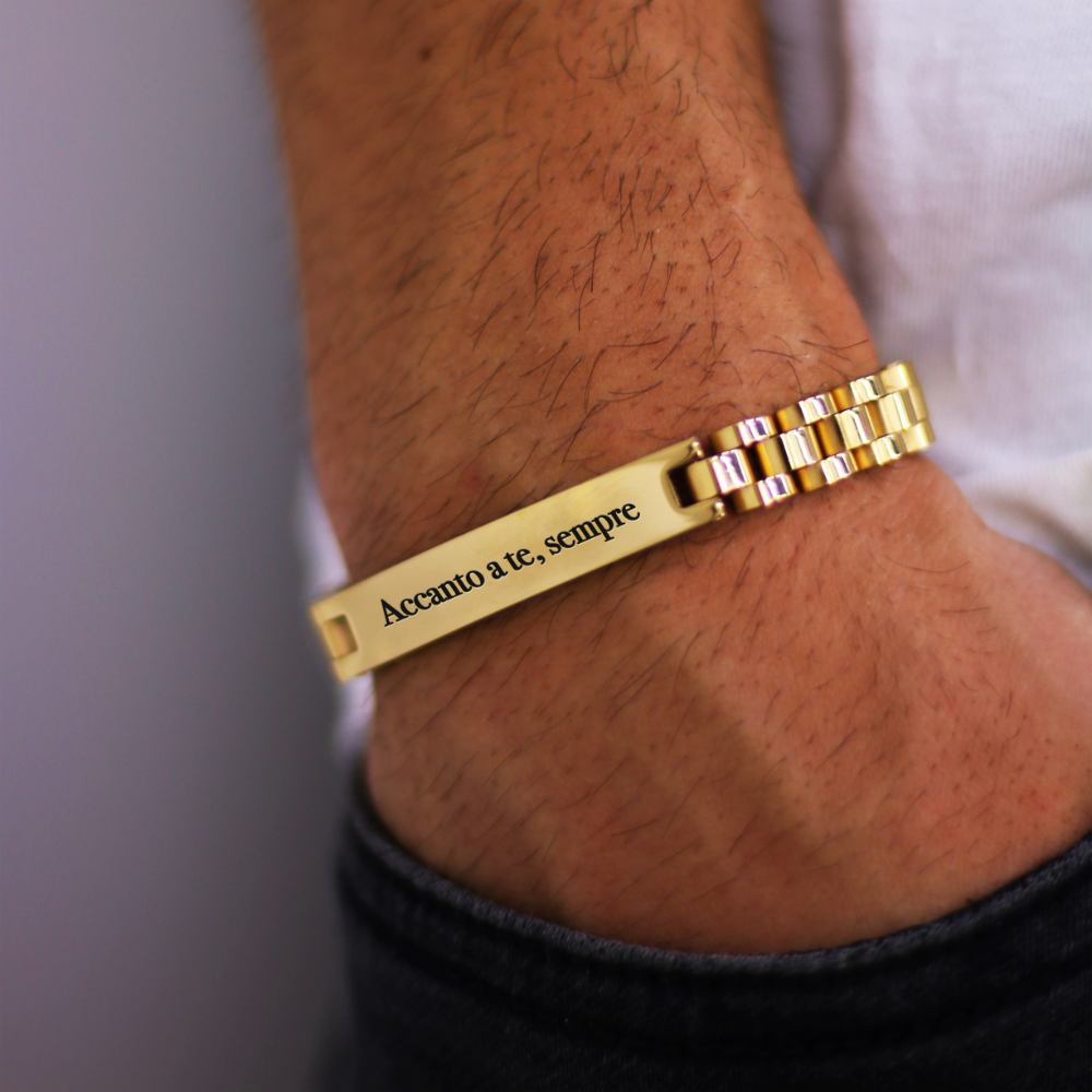 Bracciale Personalizzato Maglia Orologio Luxury