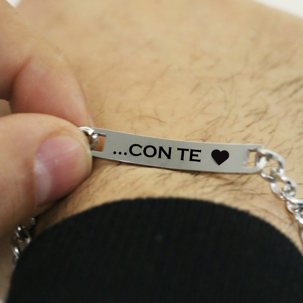 Coppia Di Bracciali Amore Eterno Personalizzati Con Incisione