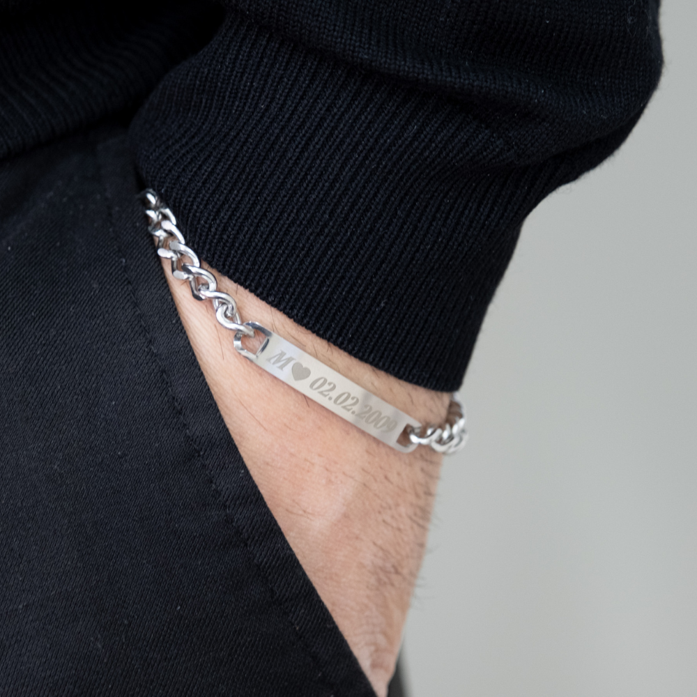 Coppia Di Bracciali Amore Eterno Personalizzati Con Incisione